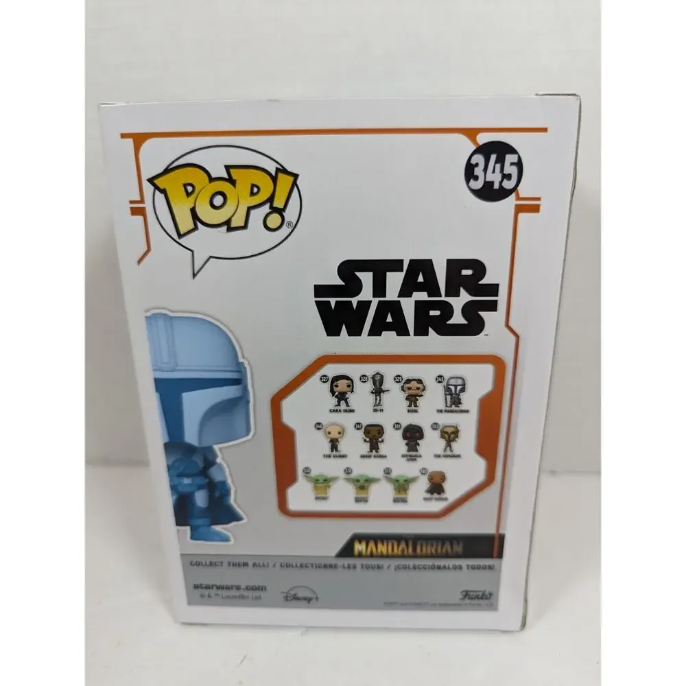 Funko Pop! Star Wars The Mandalorian Hologram 345 GITD Exclusive New Bobblehead